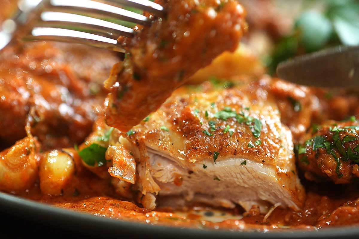 The French bistro chicken recipe that proves acid can be rich.