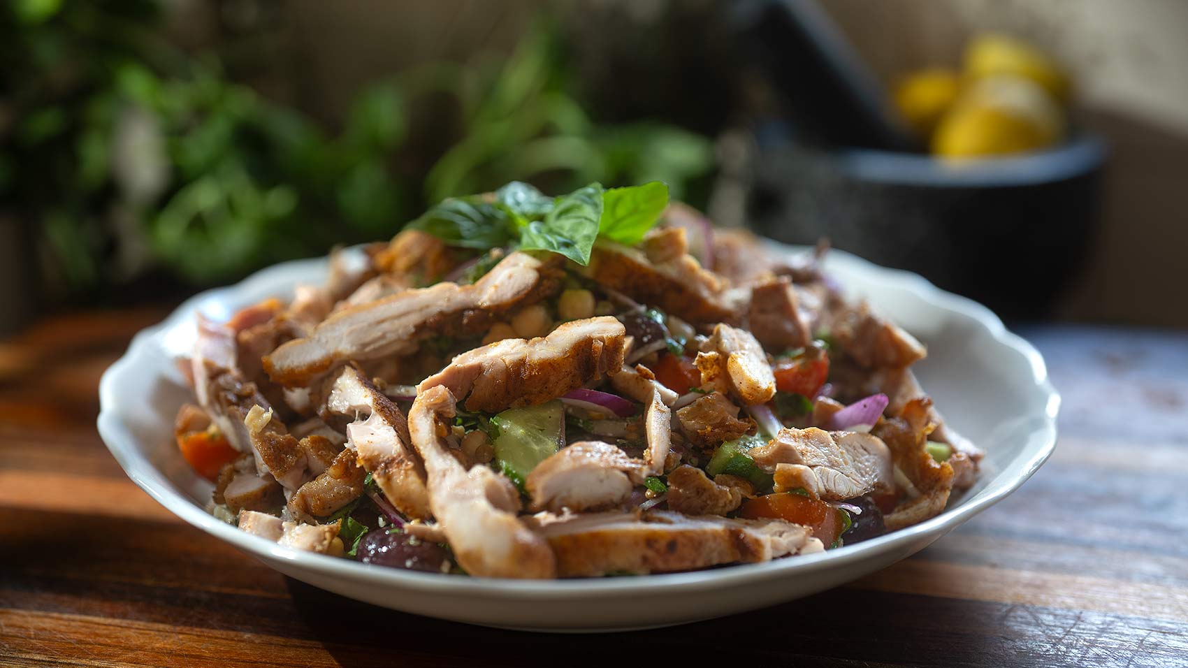 MEDITERRANEAN CHICKEN PULSE SALAD
