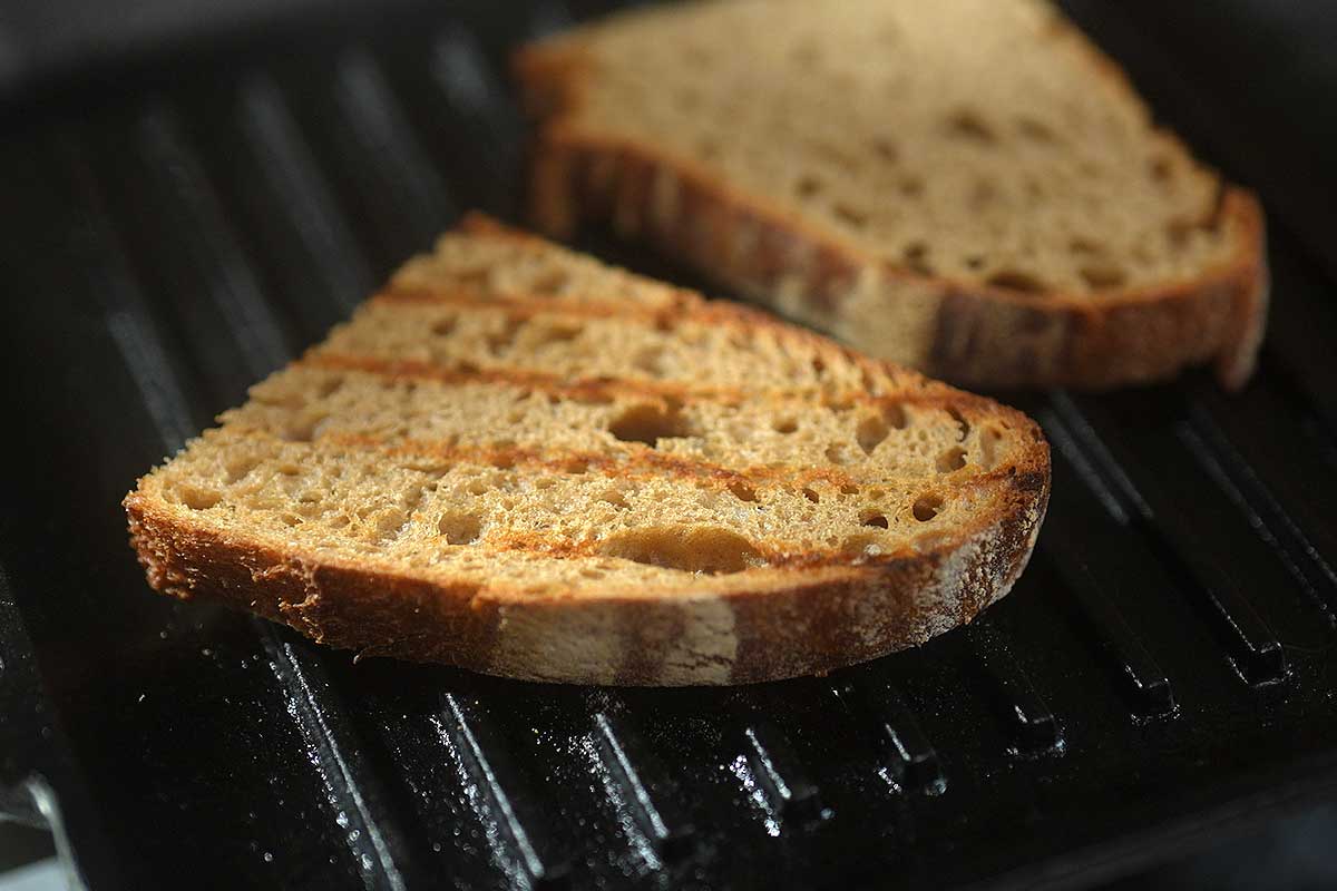 Chargrilled sourdough bread