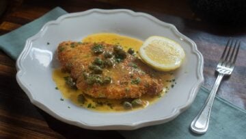 Panko-Crusted Schnitzel Piccata