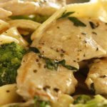 chicken and broccoli pasta alfredo