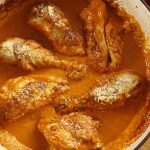 Traditional French dish chicken moutarde recipe