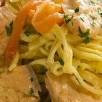 linguine with two salmons recipe