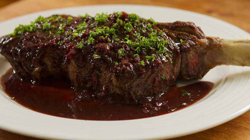 Steak with Red Wine-Shallot Sauce Recipe