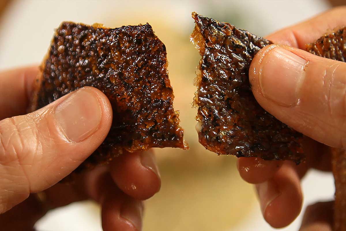 Salmon crispy skin secret