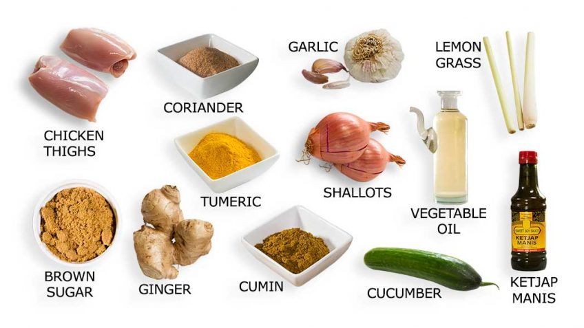 Chicken Satay Ingredients