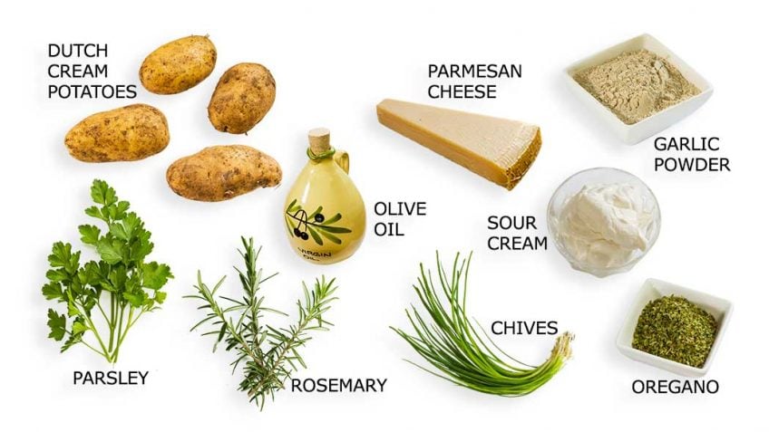 Potato wedges ingredients
