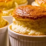 Twice bake Cheese Soufflé Made with French Camembert cheese