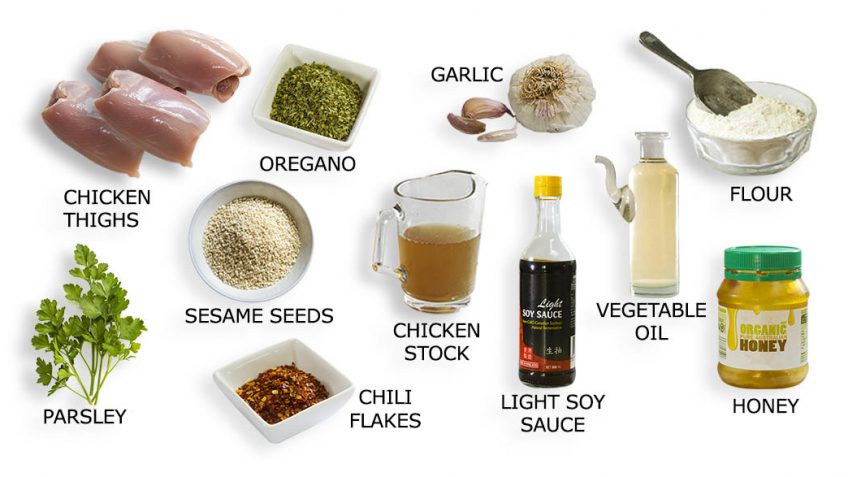 Chicken honey and soy thighs recipe