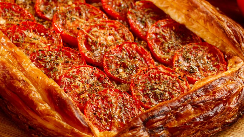 Tomato Tarte Provencale a vegetarian quick meal