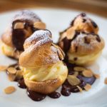 Profiteroles with Hot Chocolate Sauce