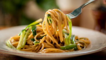 Garlic Butter Asian Style Spaghetti