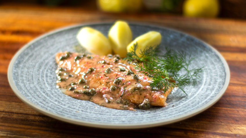 White fish in Creamy Shallot Sauce - Easy Meals with Video Recipes