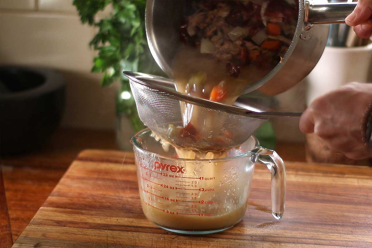 Chicken stock makes all the difference