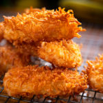 Coconut Coated Banana Fritters Crunchy Creamy Delicious