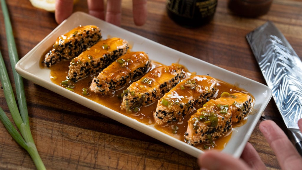 Pan Seared Glazed Salmon with Honey and Soy Easy Meals with Video