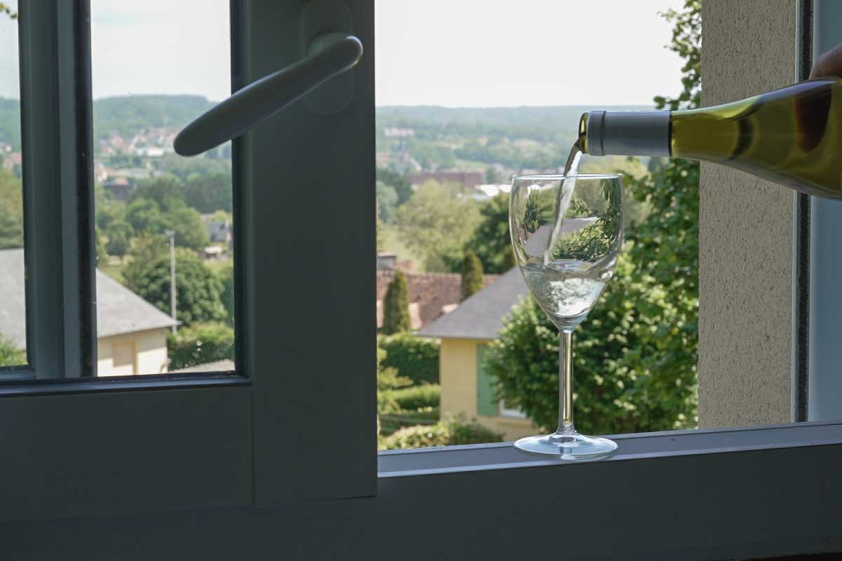 Dry white wine in Brittany France