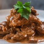 Chicken Thighs with Quick Mushroom Ragù