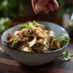 Garlic Beef Stir-Fry with Crunchy Spring Onions