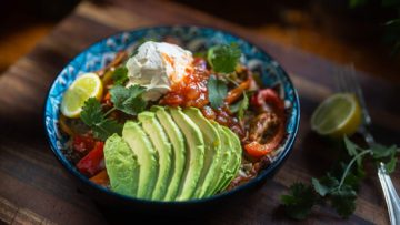 Sheet Pan Chicken Fajita Bowls