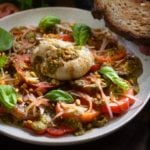 Burrata & heirloom tomato salad