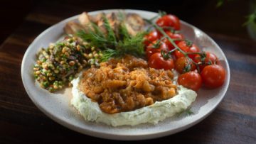 This smoky eggplant and whipped feta dip
