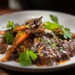 Rustic Chicken in a Rich Red Wine Sauce