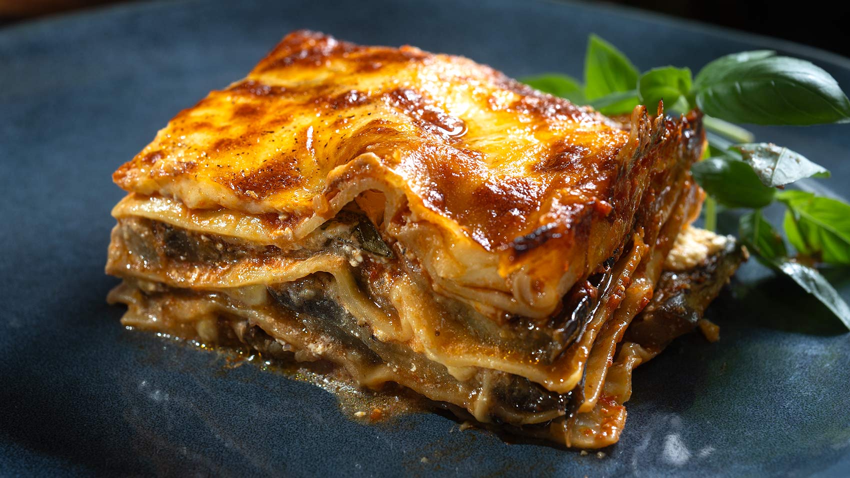Eggplant Lasagne with Crème Fraîche