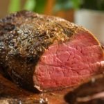Pepper Crusted Garlic Beef Tenderloin