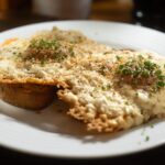 Crispy Feta Fried Eggs on Toast