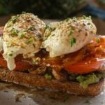 Brown Butter Poached Eggs with Avocado