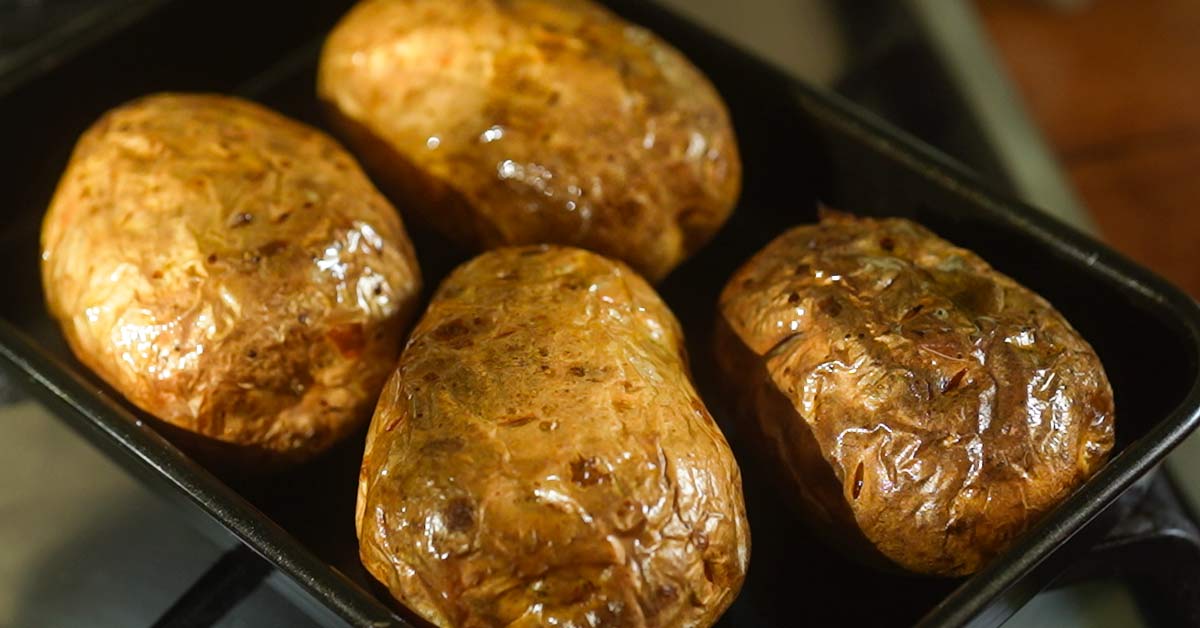 Glassy Baked Potatoes