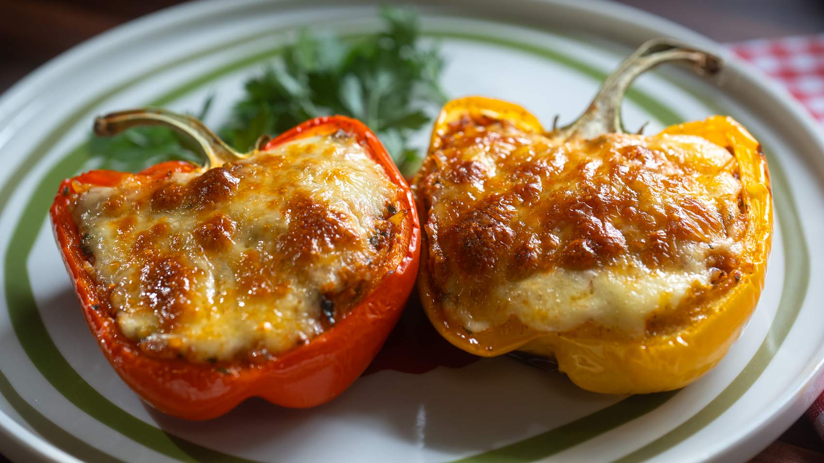 Italian Chicken Stuffed Peppers