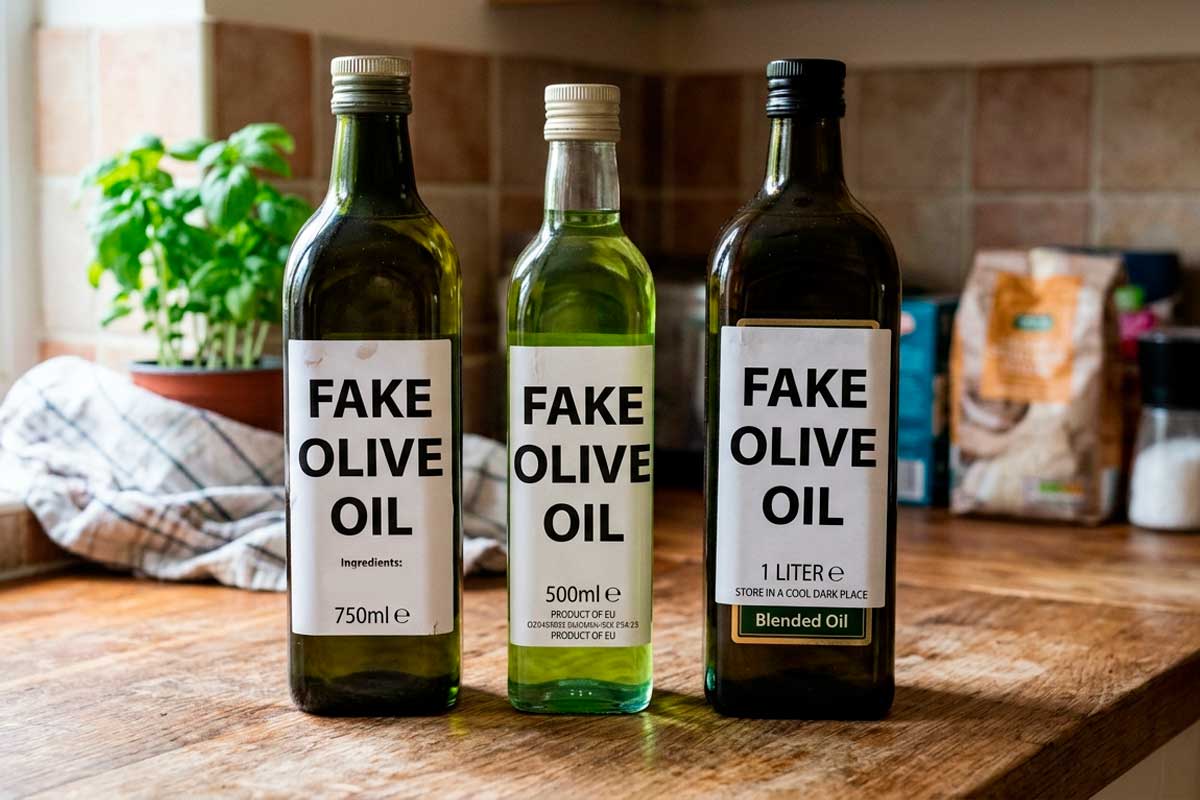 You are buying fake olive oil