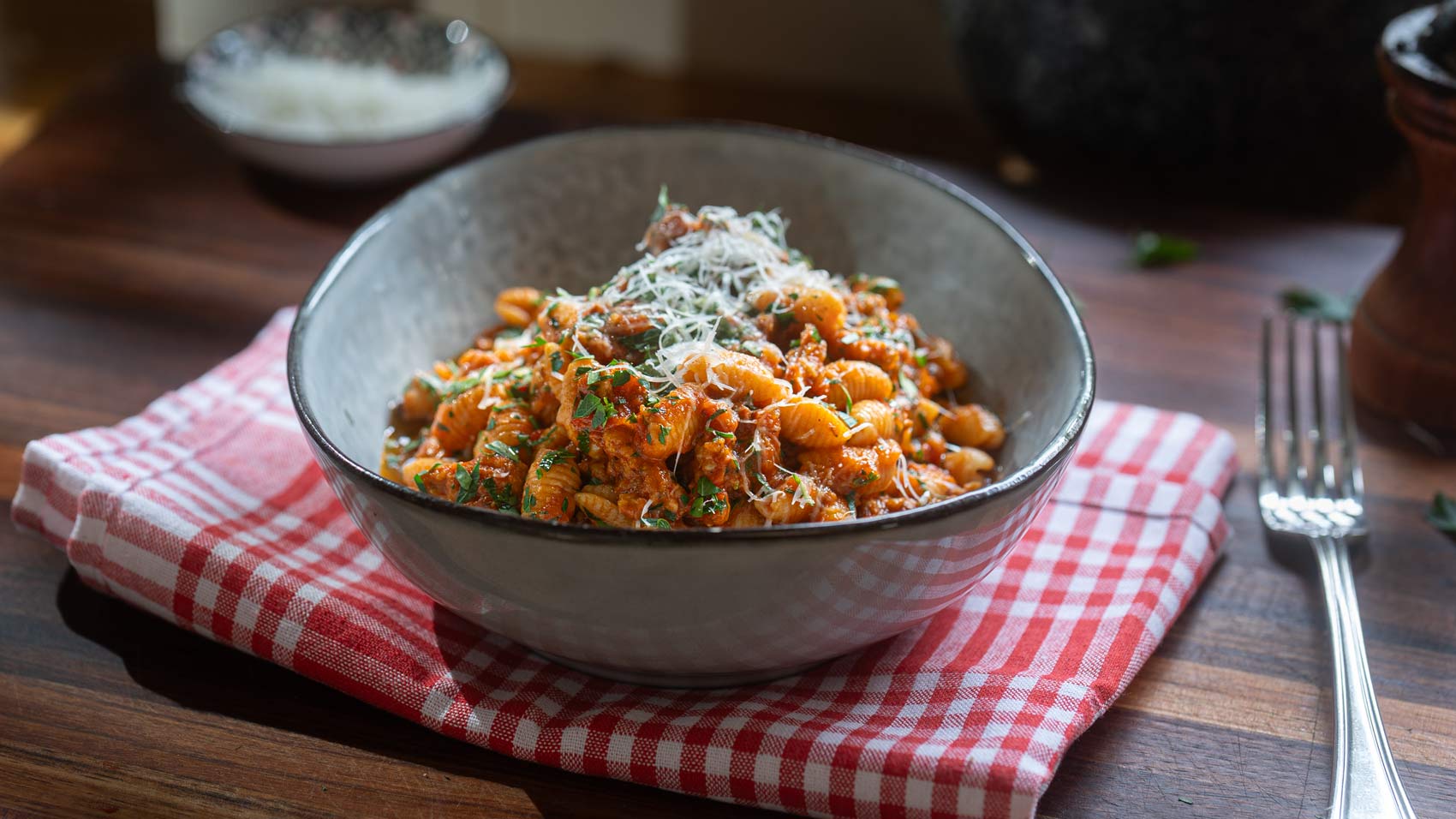 Sardinian gnocchetti in Campidanese sauce