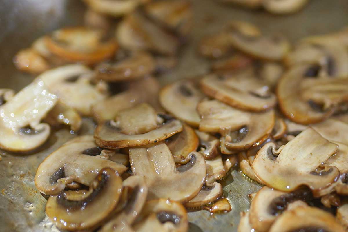 Mushroom browning technique